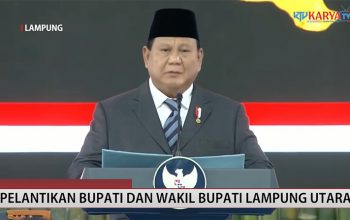 PELANTIKAN BUPATI DAN WAKIL BUPATI LAMPUNG UTARA PERIODE 2025-2030